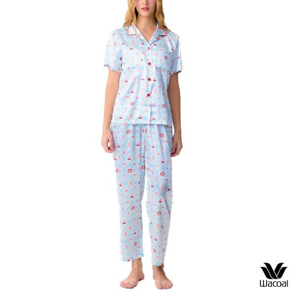 Wacoal Sweetheart Collection ชุดนอนกันโป๊ แขนสั้น ขายาว รุ่น WN7V32