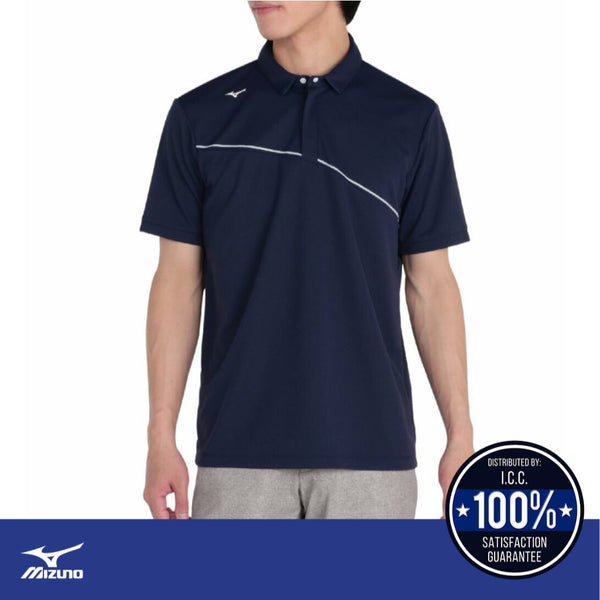 มิซูโน่ กอล์ฟ (MIZUNO GOLF) Ice Touch Solar Cut เสื้อกอล์ฟแขนสั้นซิปหน้าสำหรับผู้ชาย