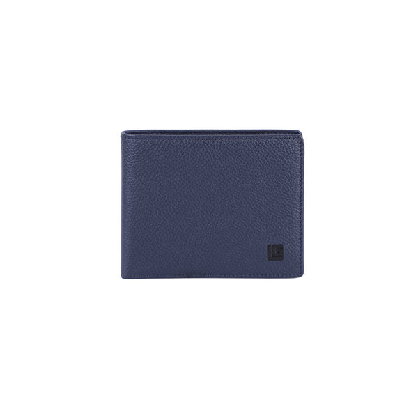 Guy Laroche กระเป๋าสตางค์หนังอัดลายลิ้นจี่ 6 การ์ด สีกรมท่า รุ่น MGW04816R6NVS ICCSHOPPING