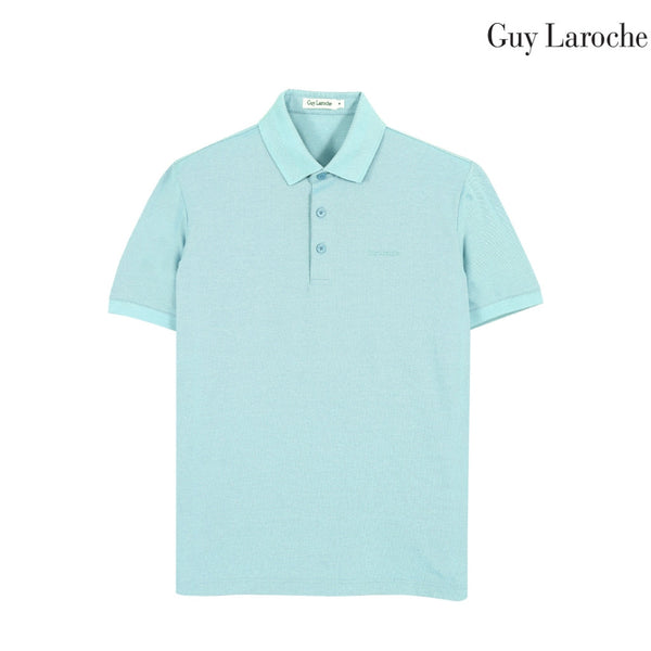 Guy Laroche เสื้อโปโลแขนสั้น สีเขียว เนื้อผ้า Cotton Polyester Spandex ทรง Slim Fit รุ่น BKL6303S6LR