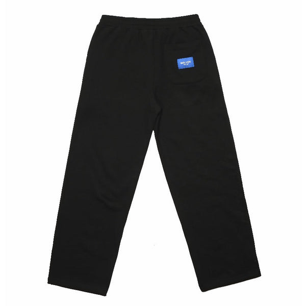era-won TERRY SWEATPANTS กางเกงขายาวทรงกระบอก ผ้าหนา สำหรับคุณผู้ชาย สีดำ ICCSHOPPING