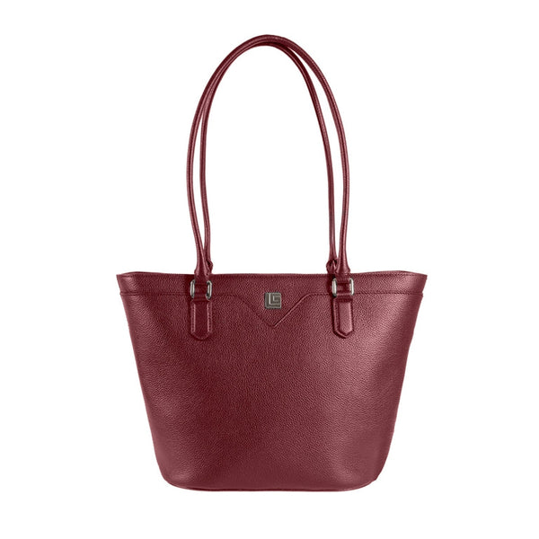 Guy Laroche กระเป๋าสะพายหนังนิ่มอัดลายลิ้นจี่ - สีแดง รุ่น AGH1002TW6REL