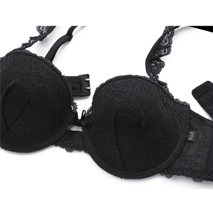 ELLE lingerie Molded bra ยกทรงรูปแบบครึ่งเต้าสายบ่าแต่งลูกไม้ถอดได้ - LB6565 Elle