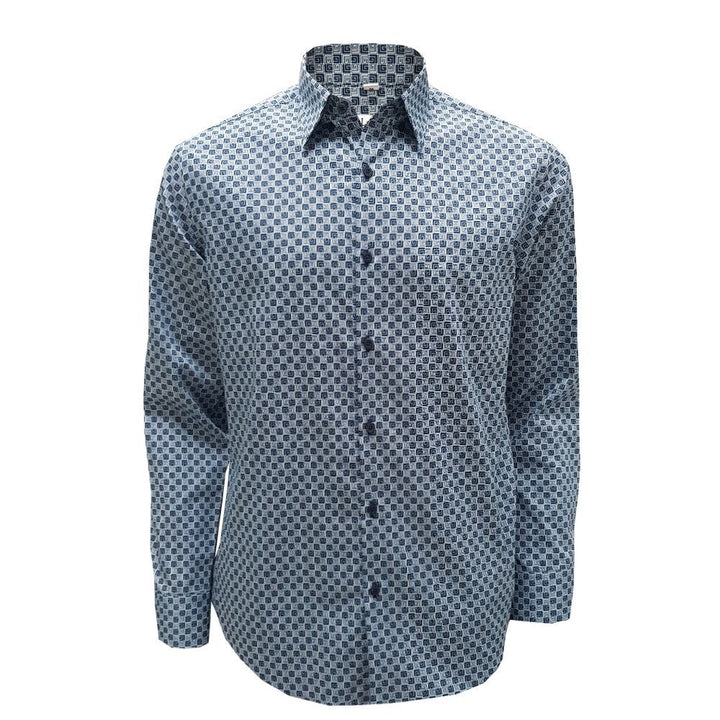 Guy Laroche เสื้อเชิ้ตคอปก ทอลายในตัว  ทรง Slim fit สวมใส่เข้ารูป Guy Laroche