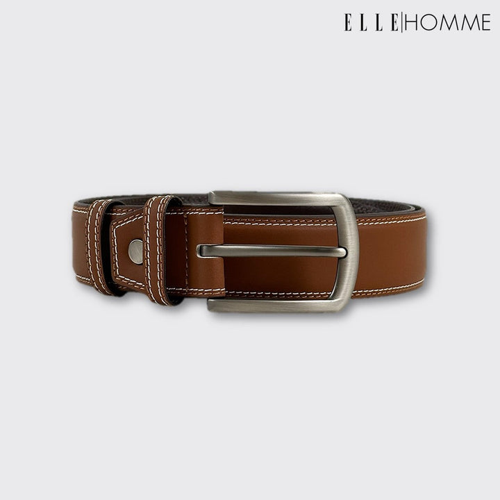 ELLE  HOMME  เข็มขัดหนังวัวแท้ สำหรับผู้ชาย H8400122 ELLE HOMME