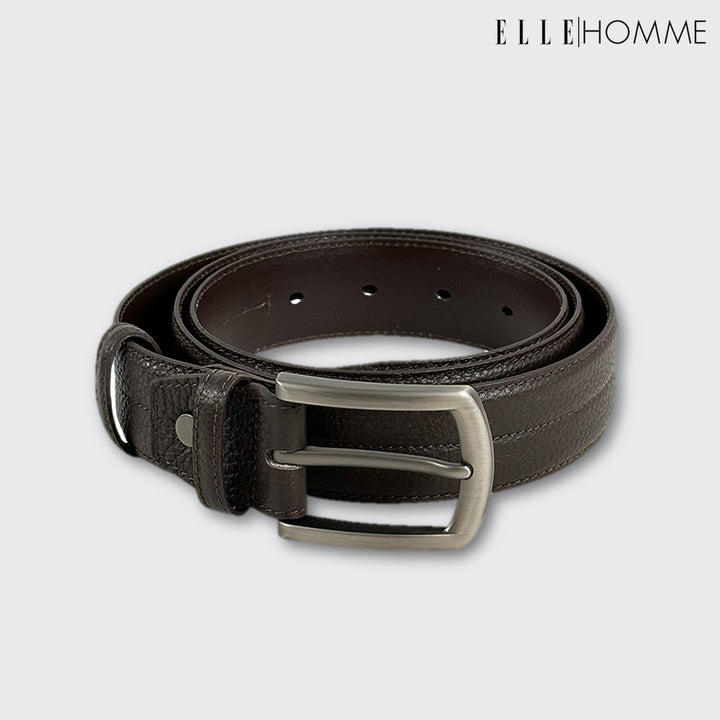 ELLE  HOMME  เข็มขัดหนังวัวแท้ สำหรับผู้ชาย H8400222 ELLE HOMME