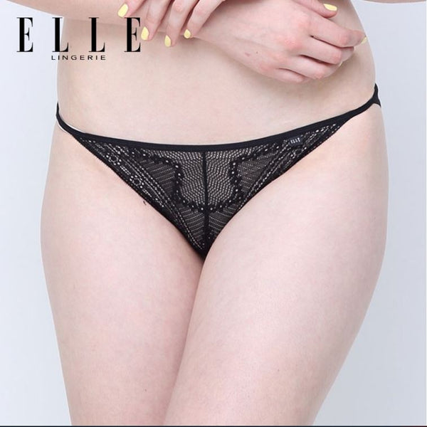 ELLE lingerie กางเกงชั้นในรูปแบบ SEXY LOWRISE ตกแต่งลูกไม้ - LU5725
