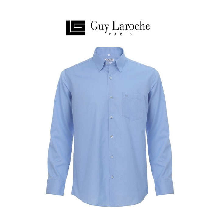 Guy Laroche เสื้อเชิ้ตคอปกสีพื้น Slim fit รุ่นขายดี (BAB6200P3) Guy Laroche