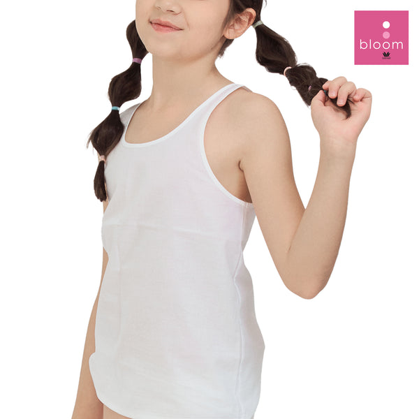 Wacoal Bloom Bra Step 1 ชุดชั้นในสำหรับเด็ก เสื้อทับตัวยาว แบบเรียบ รุ่น WH6Q52