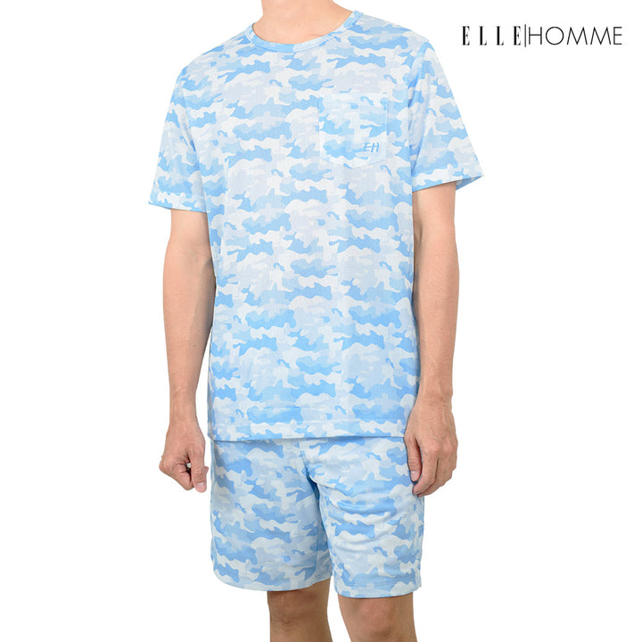 ELLE HOMME INNER | เสื้อคอกลม T-SHIRTS สวมใส่สบาย ระบายอากาศ เนื้อผ้า 100% POLYYESTER | KHR8901W3 ELLE HOMME