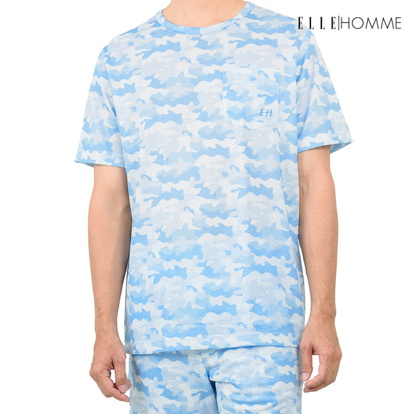 ELLE HOMME INNER | เสื้อคอกลม T-SHIRTS สวมใส่สบาย ระบายอากาศ เนื้อผ้า 100% POLYYESTER | KHR8901W3