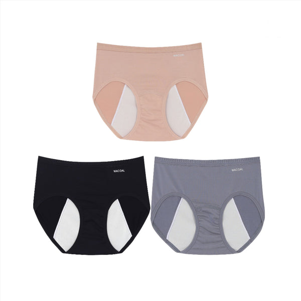 Wacoal Hygieni Night Half Panty วาโก้ กางเกงในอนามัย รูปแบบครึ่งตัว 1 Pack 3 pcs รุ่น WU5E01/WU5T01