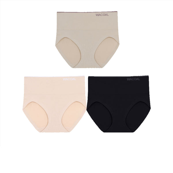 Wacoal Support H-Fit Short Panty วาโก้ กางเกงในไร้ตะเข็บ รูปแบบเต็มตัว 1 Pack 3 pcs รุ่น WU4998/WU4T98