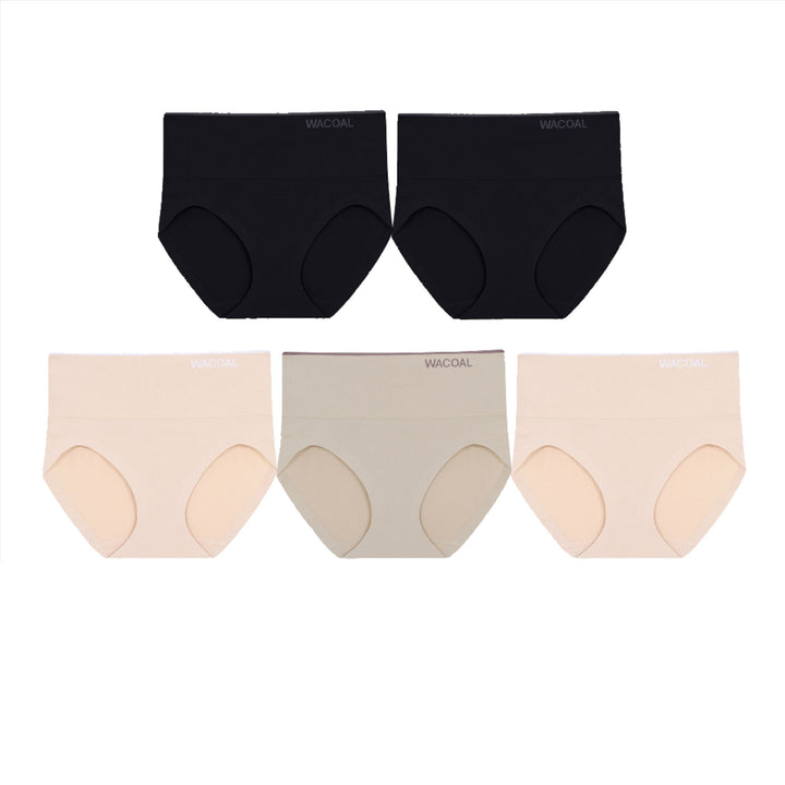Wacoal Panty Short H-Fit กางเกงใน ไร้ตะเข็บ เต็มตัว 1 Pack 5 pcs รุ่น WU4998/WU4F98 Wacoal