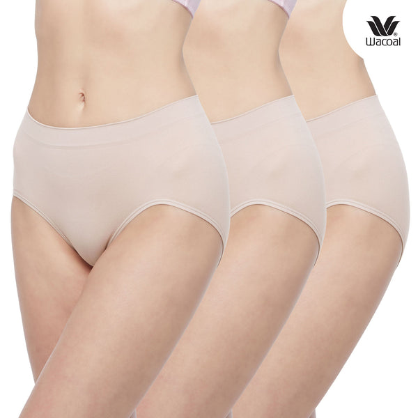 Wacoal Panty Half Skin กางเกงใน ไร้ตะเข็บ ครึ่งตัว 1 Pack 3 pcs รุ่น WU3771/WU3T71 Wacoal