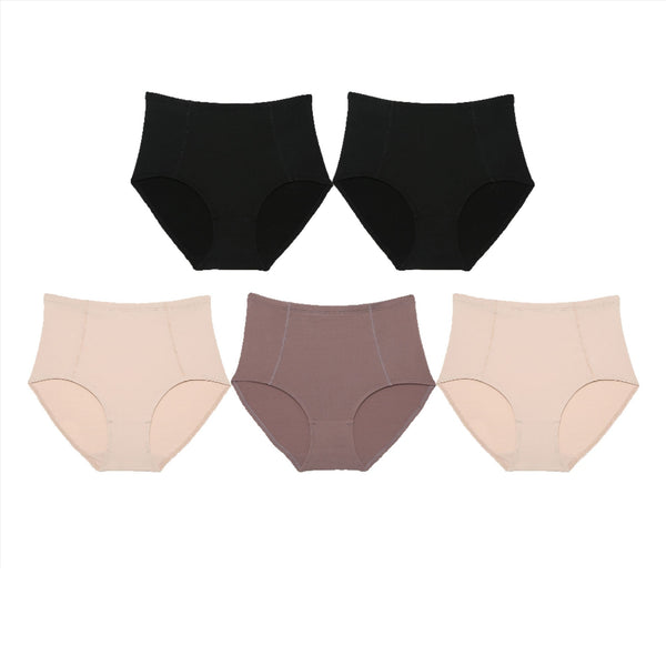 Wacoal Support H-Fit Short Panty วาโก้ กางเกงในกระชับหน้าท้อง รูปแบบเต็มตัว 1 Pack 5 pcs รุ่น WU4836/WU4F36